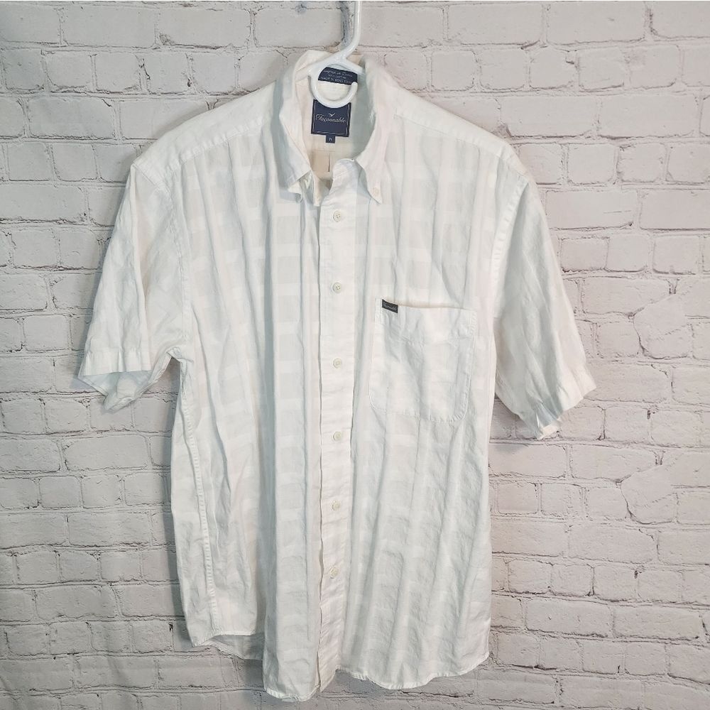 Men's Faconnable button-down shirt, size Medium